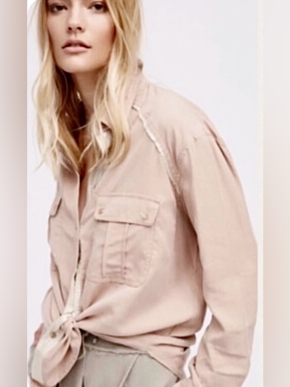 NWT Free People Off Campus Button Down Shirt Size XS